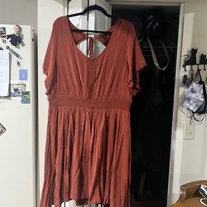 Orange Torrid Dress, Slightly Open Back